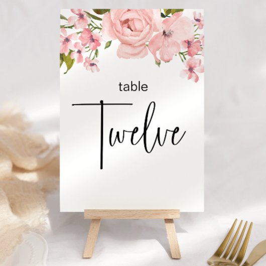 Blush roze rozen finale bruiloft kaart