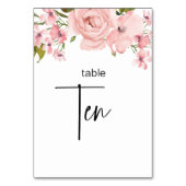 Blush roze rozen finale bruiloft kaart (Voorkant)