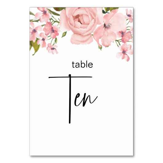 Blush roze rozen finale bruiloft kaart (Voorkant)