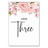 Blush roze rozen finale bruiloft kaart (Voorkant)