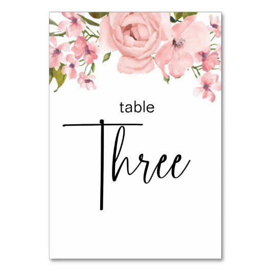 Blush roze rozen finale bruiloft kaart (Voorkant)