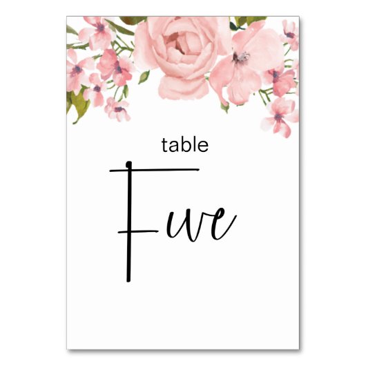 Blush roze rozen finale bruiloft kaart (Achterkant)