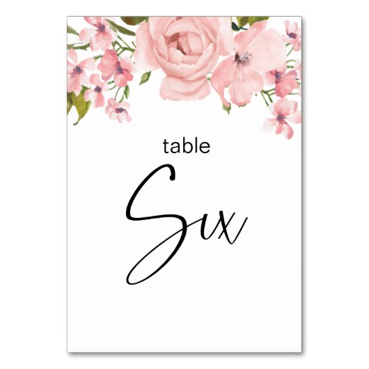 Blush roze rozen finale bruiloft kaart (Achterkant)