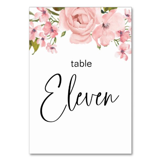 Blush roze rozen finale bruiloft kaart (Achterkant)