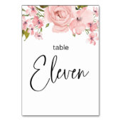 Blush roze rozen finale bruiloft kaart (Voorkant)