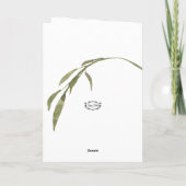 Blush roze rozen Floral denking van je Kaart (Achterkant)