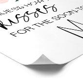 Blush roze rozen Floral raden hoeveel Kisses Game Poster (Hoek)