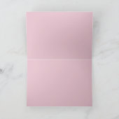 Blush roze rozen gevouwen Note Kaart (Binnen)