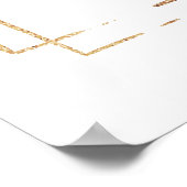 Blush roze rozen gouden glitter 15 verjaardag welk poster (Hoek)