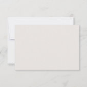 Blush roze rozen Ivory Gold Floral Weddenschap RSV Kaart (Achterkant)