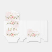 Blush roze rozen meisje baby shower Dank u Bedankdoosjes (Uitgevouwen)