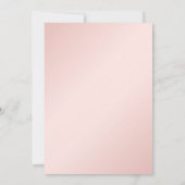  Blush roze rozen Roos Gold Cross-Baptisme Kaart (Achterkant)