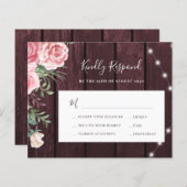 Blush roze rozen rustige bruiloft met gebrande bog (Voorkant / Achterkant)