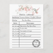 Blush roze rozen Sage Green Leaves Hummingbird Briefkaart (Voorkant)