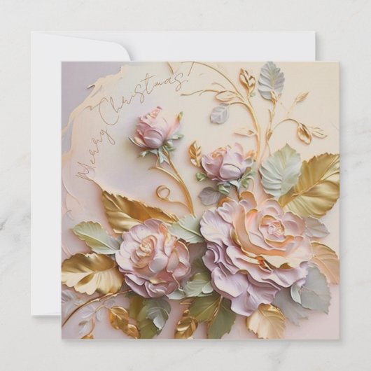 Blush roze rozen sculptuur (Voorkant)