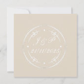 Blush roze rozen sculptuur aankondiging (Achterkant)