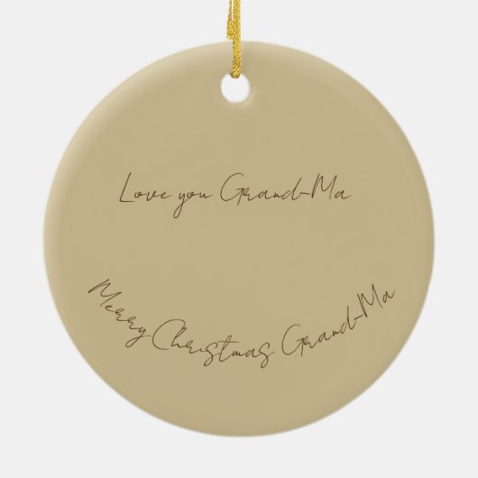 Blush roze rozen sculptuur keramisch ornament (Achterkant)