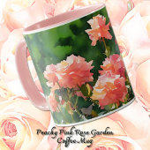 Blush Roze Rozen Tuin Art Mok Cup