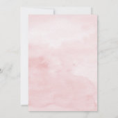 Blush Roze Rozen Vrijgezellenfeest Thee Brunch Kaart (Achterkant)