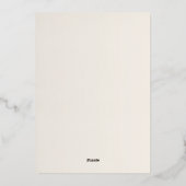 Blush roze rozen Waterverf Wedding Invitaties Folie Feestdagenkaart (Achterkant)