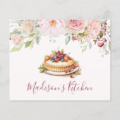 Blush Roze Rozenbloem Bloemen Bloemen Bakken Recep (Achterkant)