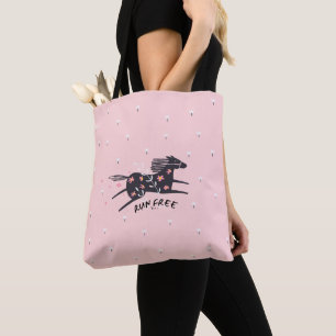 Blush roze run Free Christelijk Faith Shoping Tote Bag