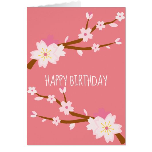 Blush roze Sakura CHerry Blossom Japans (Voorkant)