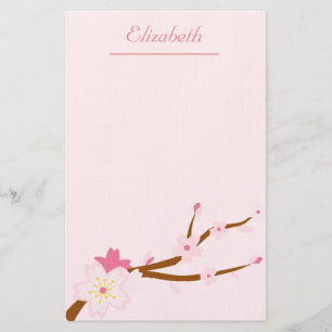 Blush roze Sakura CHerry Blossom Japans Briefpapier