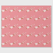 Blush roze Sakura CHerry Blossom Japans Cadeaupapier (Vlak)