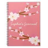 Blush roze Sakura CHerry Blossom Japans Notitieboek (Voorkant)
