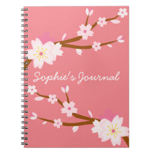 Blush roze Sakura CHerry Blossom Japans Notitieboek