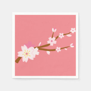 Blush roze Sakura CHerry Blossom Japans Servet