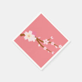 Blush roze Sakura CHerry Blossom Japans Servet (Hoek)