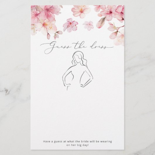 Blush roze sakura Raad de jurk bruids spel (Voorkant)