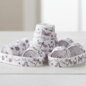 Blush Roze & Salie Girly Insect Monogram Grosgrain Lint