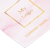 Blush roze salon business logo korte tafelloper (Hoek)