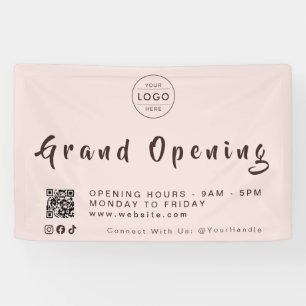 Blush Roze Salon QR Code Logo Wimper Nagel Boutiqu Spandoek