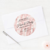 Blush Roze satin Elegant Beauty Bath Product Label (Envelop)