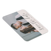 Blush Roze Save the Date Weddenfoto Magneet (Rechterzijde)