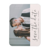 Blush Roze Save the Date Weddenfoto Magneet (Verticaal)