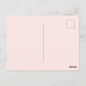 Blush roze Schattige Cat Hearts Briefkaart (Achterkant)