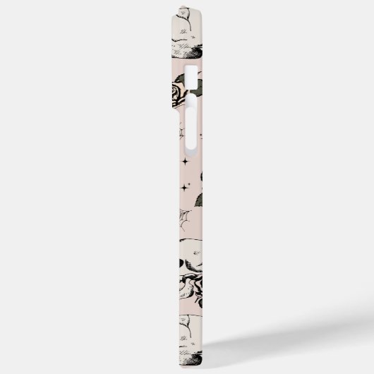 Blush roze schedels en Rozen Case-Mate iPhone Case (Achterkant / Links)