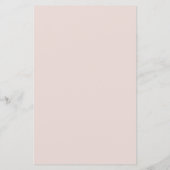 Blush Roze Schone Lijn Bruiloft Diner Menu (Achterkant)