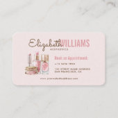 Blush Roze Schoonheid Esthetiek & Loyaliteit Visitekaartje (Voorkant)
