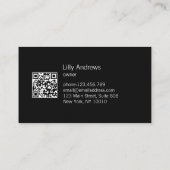 Blush Roze Schoonheidssalon QR-code Visitekaartje (Achterkant)