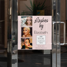Blush Roze Script Logo 3 Foto Wimper Tech Zakelijk