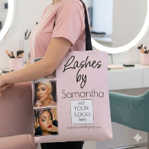 Blush Roze Script Logo 3 Foto Wimper Tech Zakelijk