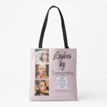 Blush Roze Script Logo 3 Foto Wimper Tech Zakelijk