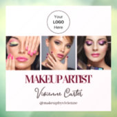 Blush Roze Script Logo Foto Make-up Studio Raamsticker (Vel 3)