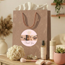 Blush Roze Script Logo Foto Wimpers Dank Je 